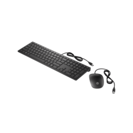 HP Teclado + Rato Com Fio 400 PT - Preto